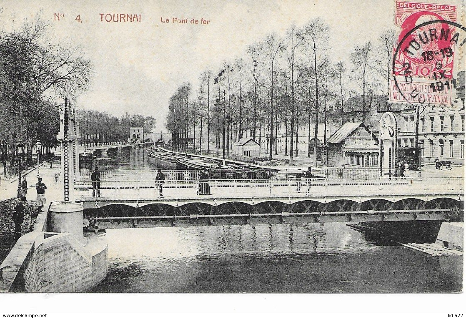 Tournai Le Pont  De Fer 1911 - Doornik