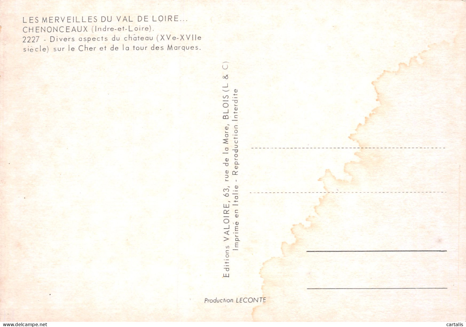 37-CHENONCEAUX-N°3802-A/0371 - Chenonceaux