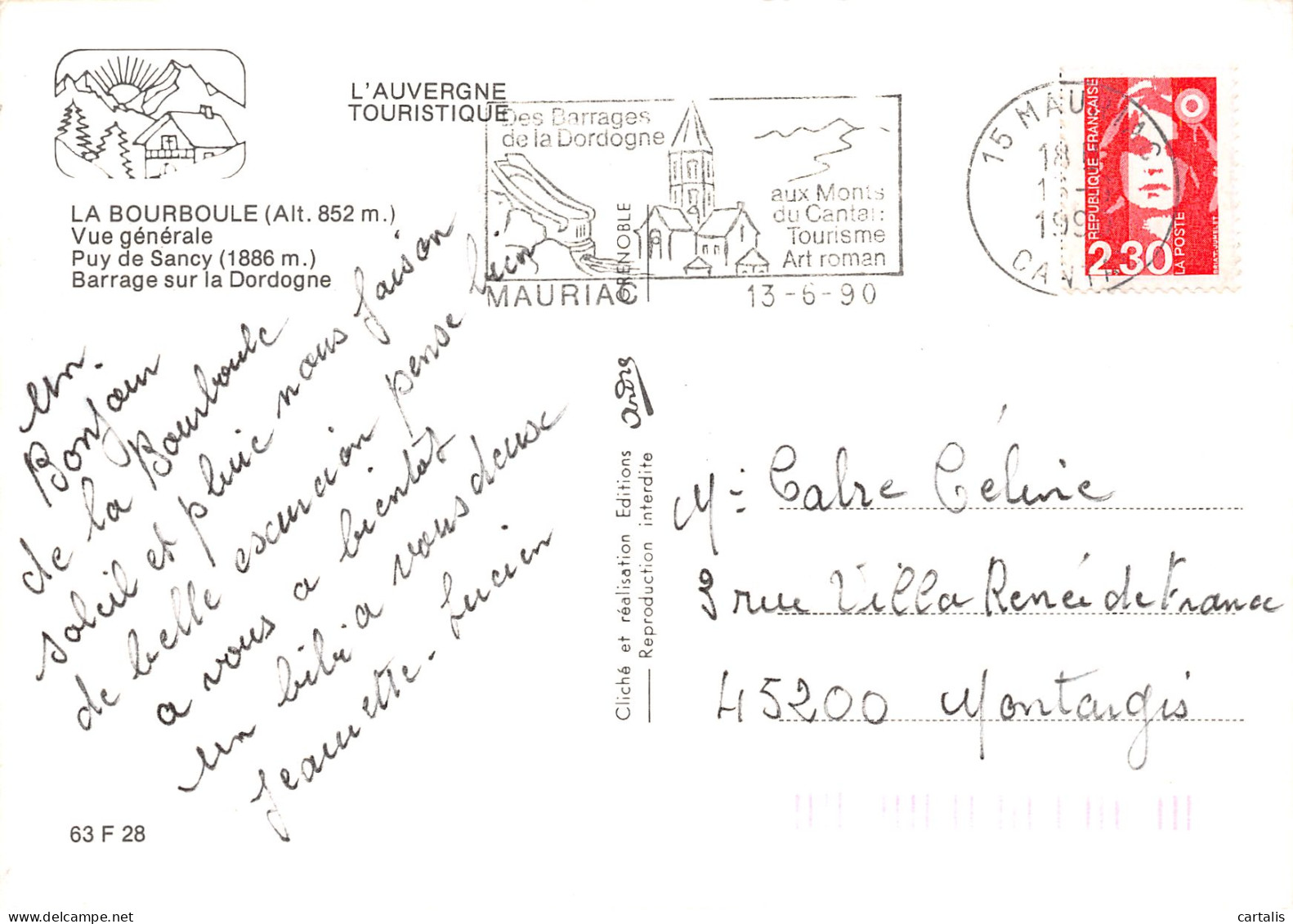 63-LA BOURBOULE-N°3802-A/0279 - La Bourboule