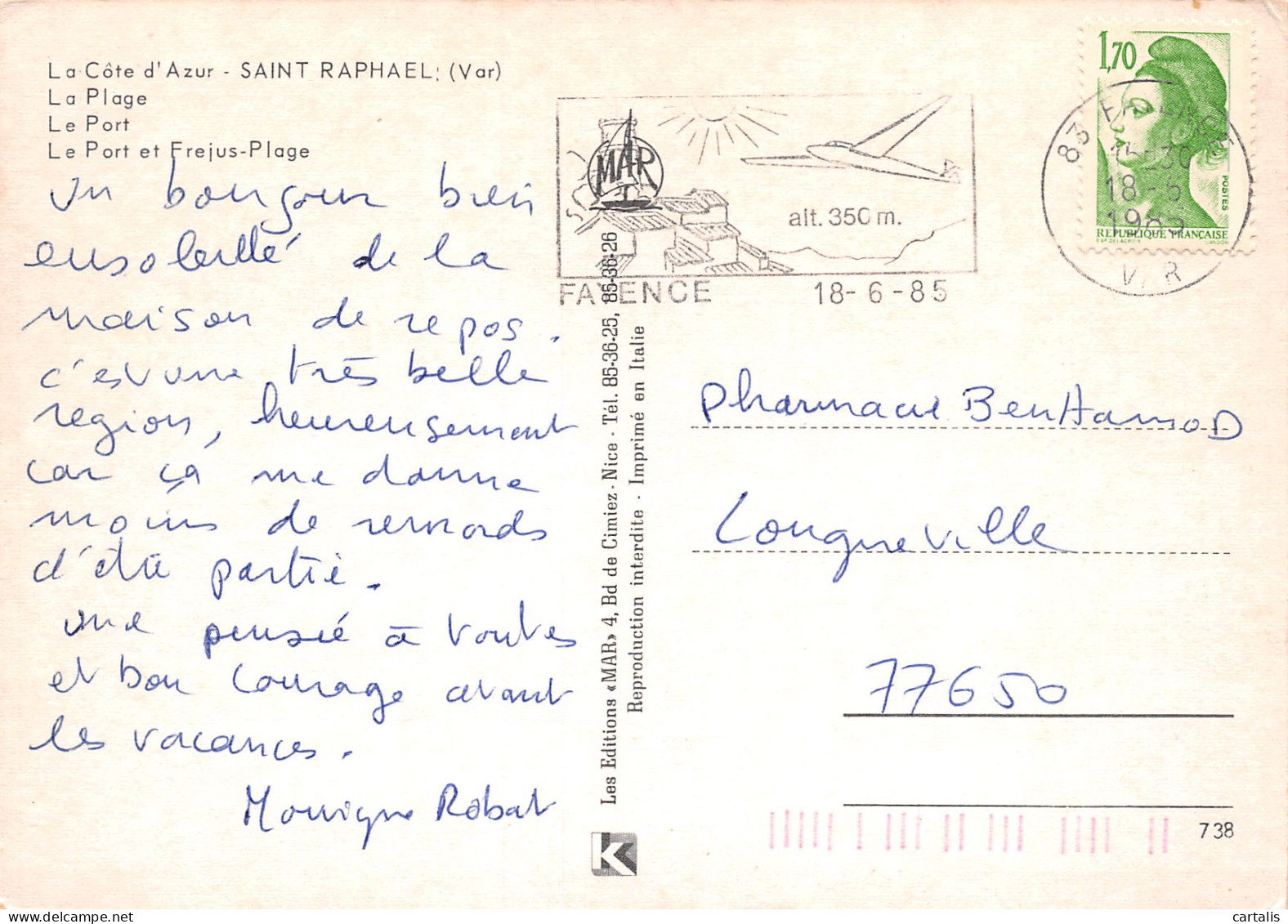 83-SAINT RAPHAEL-N°3802-A/0061 - Saint-Raphaël