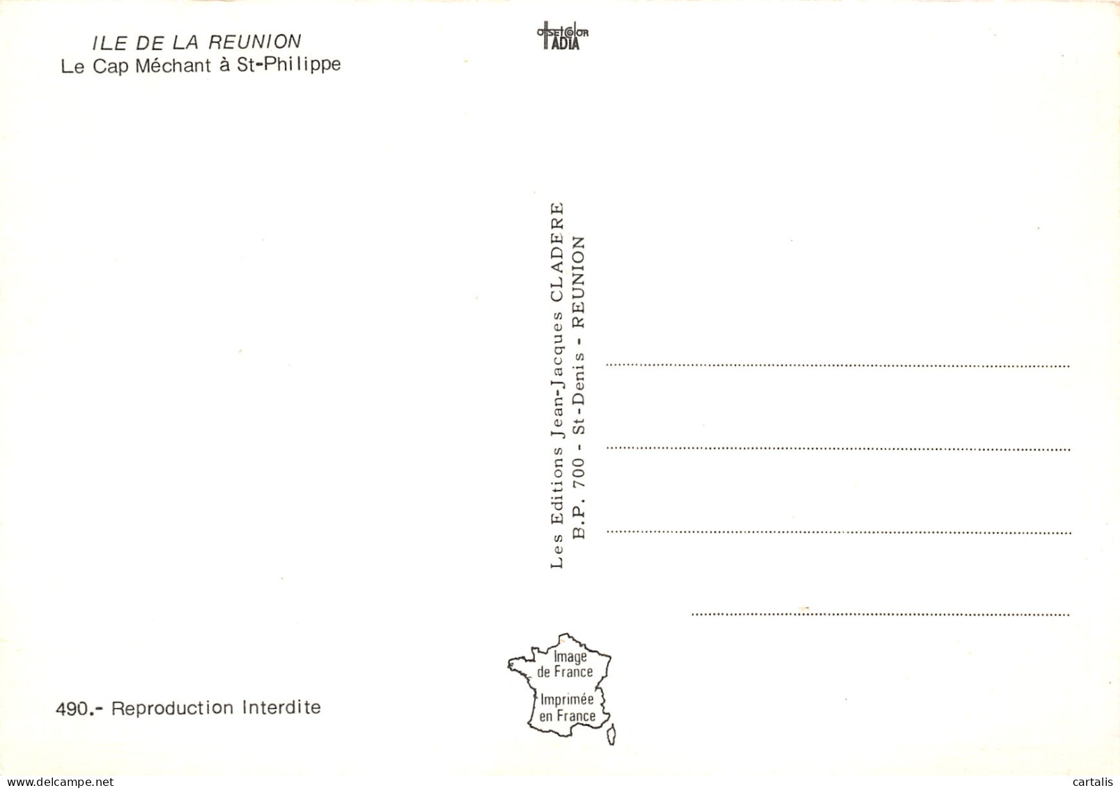 974-ILE DE LA REUNION SAINT PHILIPPE-N°3802-C/0011 - Autres & Non Classés