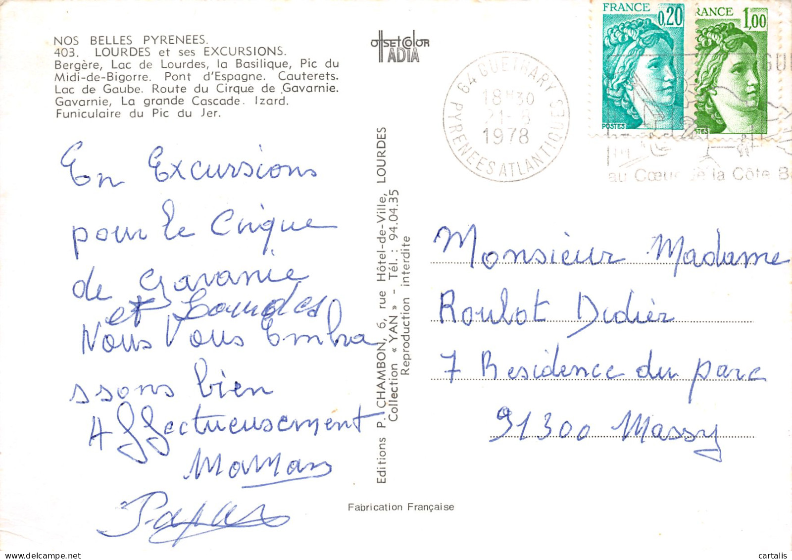 65-LOURDES-N°3803-B/0103 - Lourdes