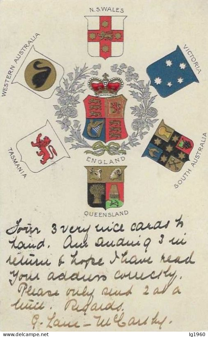 England - Coats Of Arms - 1903 - Card In Very Good Condition!! - Andere & Zonder Classificatie