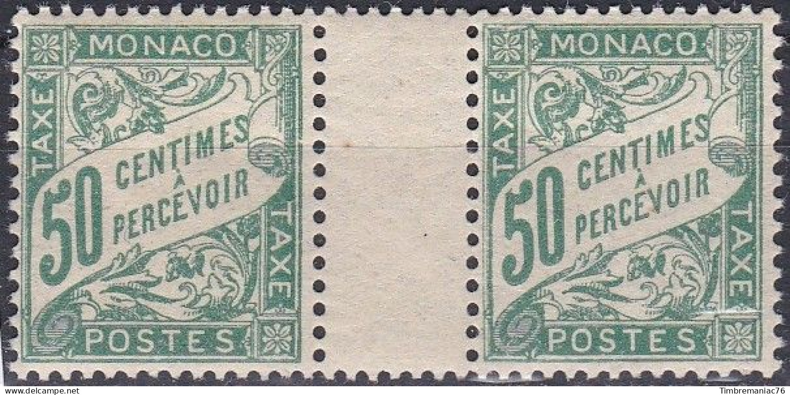Monaco Taxe 1926-43 YT 20 Neufs Doubles - Strafport