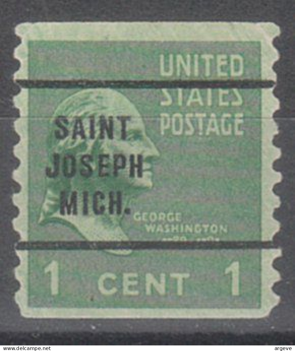 USA Precancel Vorausentwertungen Preo Bureau Michigan, Saint Joseph 839-63 - Preobliterati