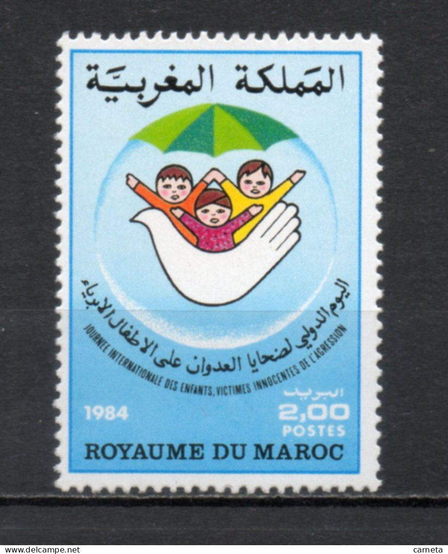 MAROC N°  973   NEUF SANS CHARNIERE  COTE  1.20€    ENFANTS VICTIMES - Morocco (1956-...)