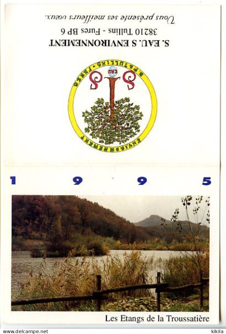 Calendrier De Poche 1995 De S. Eau S. Environnement De Tullins-Fures Isère (38)  Photo 15 X 10.5 - Tamaño Pequeño : 1991-00