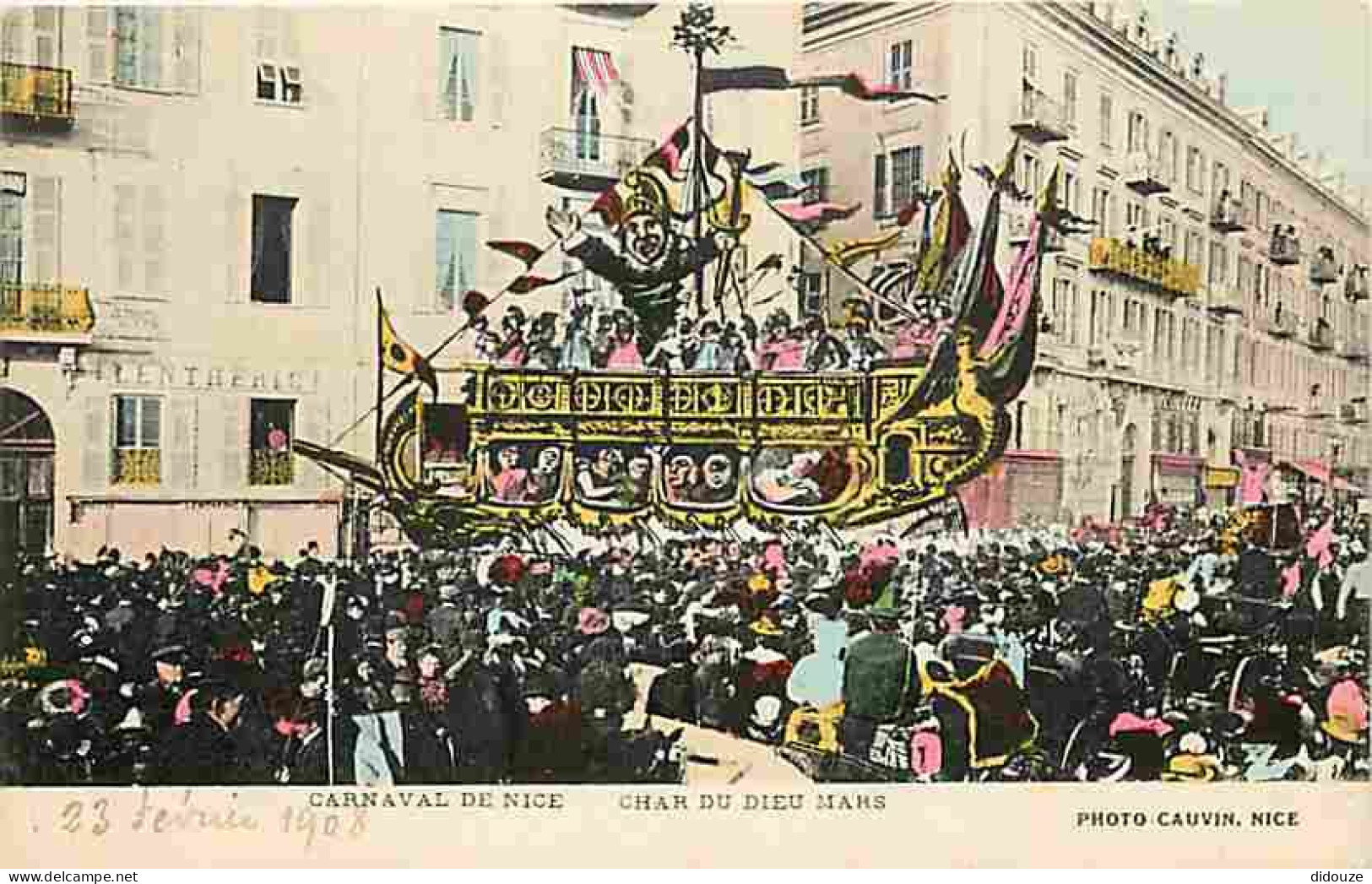 06 - Nice - Carnaval De Nice - Char Du Dieu Mars - Animée - CPA - Voir Scans Recto-Verso - Karneval