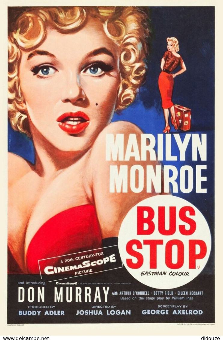 Cinema - Bus Stop - Marilyn Monroe - Illustration Vintage - Affiche De Film - CPM - Carte Neuve - Voir Scans Recto-Verso - Posters Op Kaarten