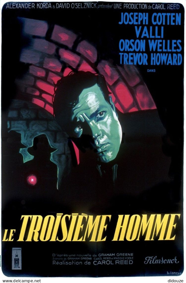 Cinema - Le Troisième Homme - Illustration Vintage - Affiche De Film - CPM - Carte Neuve - Voir Scans Recto-Verso - Affiches Sur Carte