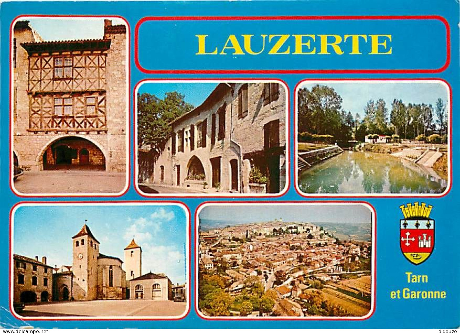 82 - Lauzerte - Multivues - Blasons - CPM - Voir Scans Recto-Verso - Lauzerte