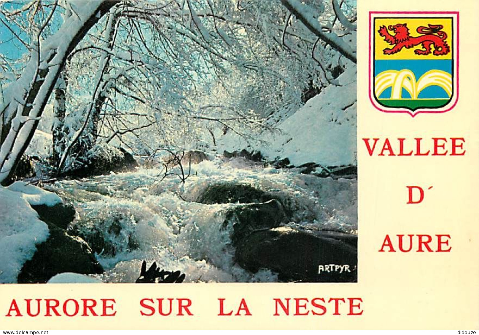 65 - Hautes Pyrénées - Vallée D'Aure - Aurore Sur La Neste - Blasons - CPM - Voir Scans Recto-Verso - Autres & Non Classés
