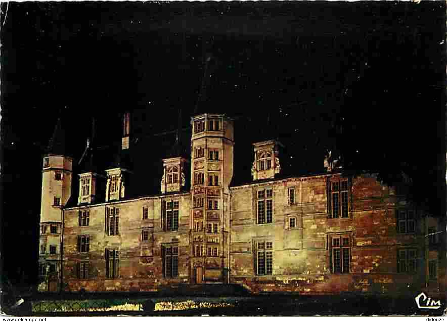 58 - Nevers - Le Palais Ducal - Vue De Nuit - Flamme Postale Boulogne Billancourt 20e Anniversaire Du Jumelage 1975 - CP - Nevers