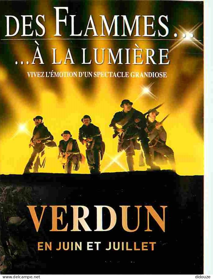 55 - Verdun - Affiche Publicitaire Du Son Et Lumière - Des Flammes à La Lumière - CPM - Voir Scans Recto-Verso - Verdun