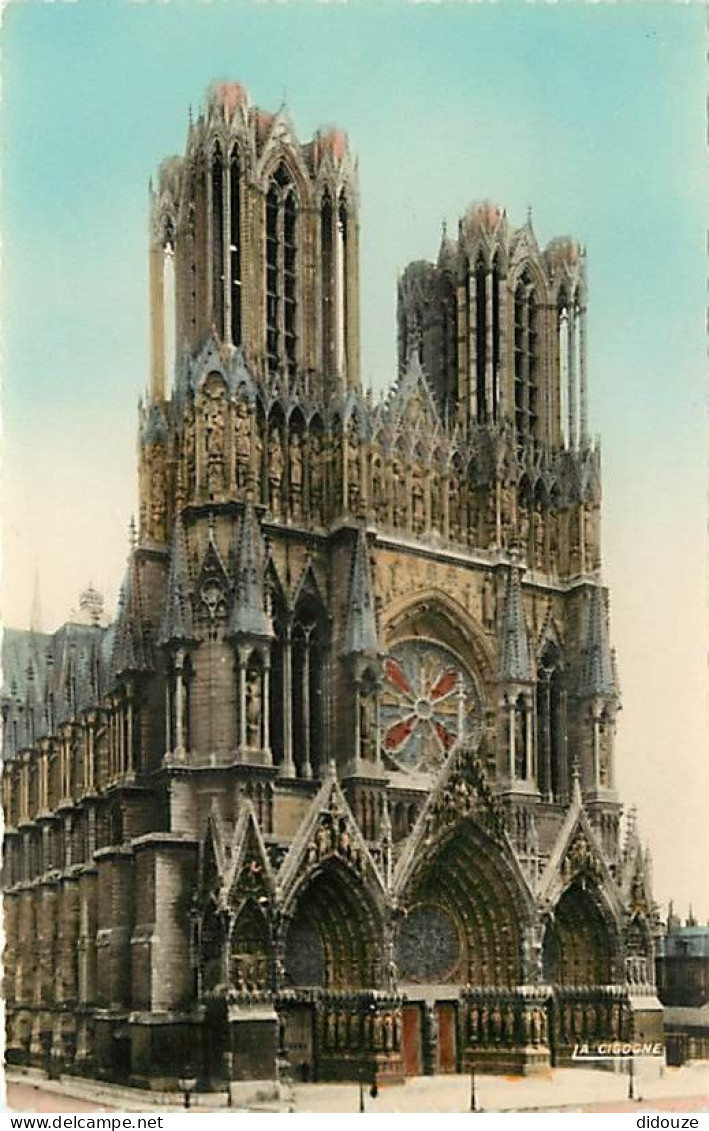 51 - Reims - Cathédrale Notre Dame - CPSM Format CPA - Carte Neuve - Voir Scans Recto-Verso - Reims