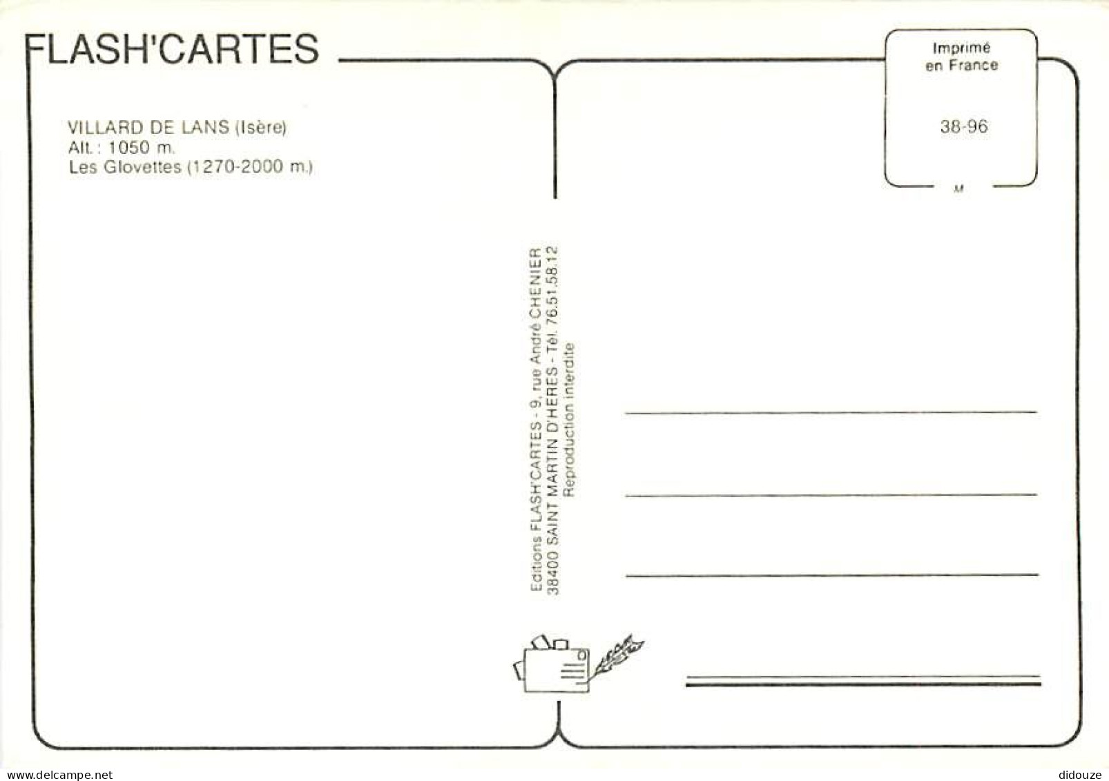 38 - Villard De Lans - Les Glovettes - Hiver - Neige - Carte Neuve - CPM - Voir Scans Recto-Verso - Villard-de-Lans