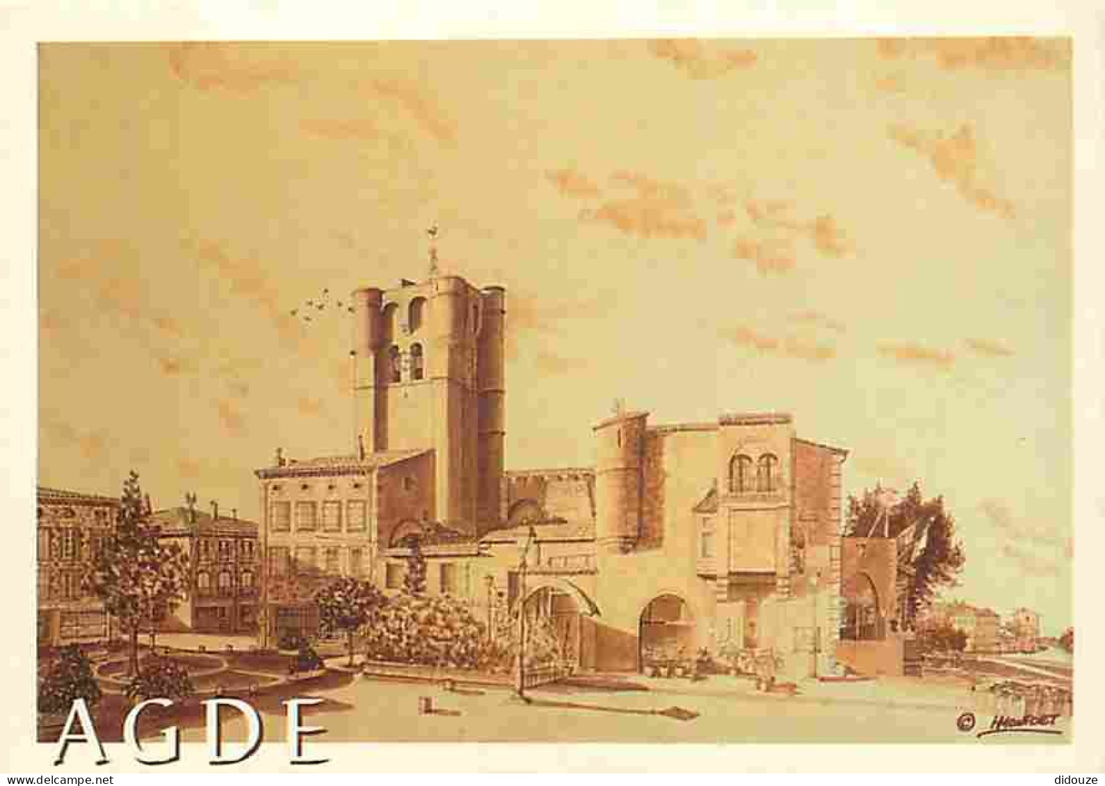 34 - Agde - Place Jean-Jaurès. Emplacement De L'ancien Palais épiscopal Et De Son Jardin - CPM - Voir Scans Recto-Verso - Agde