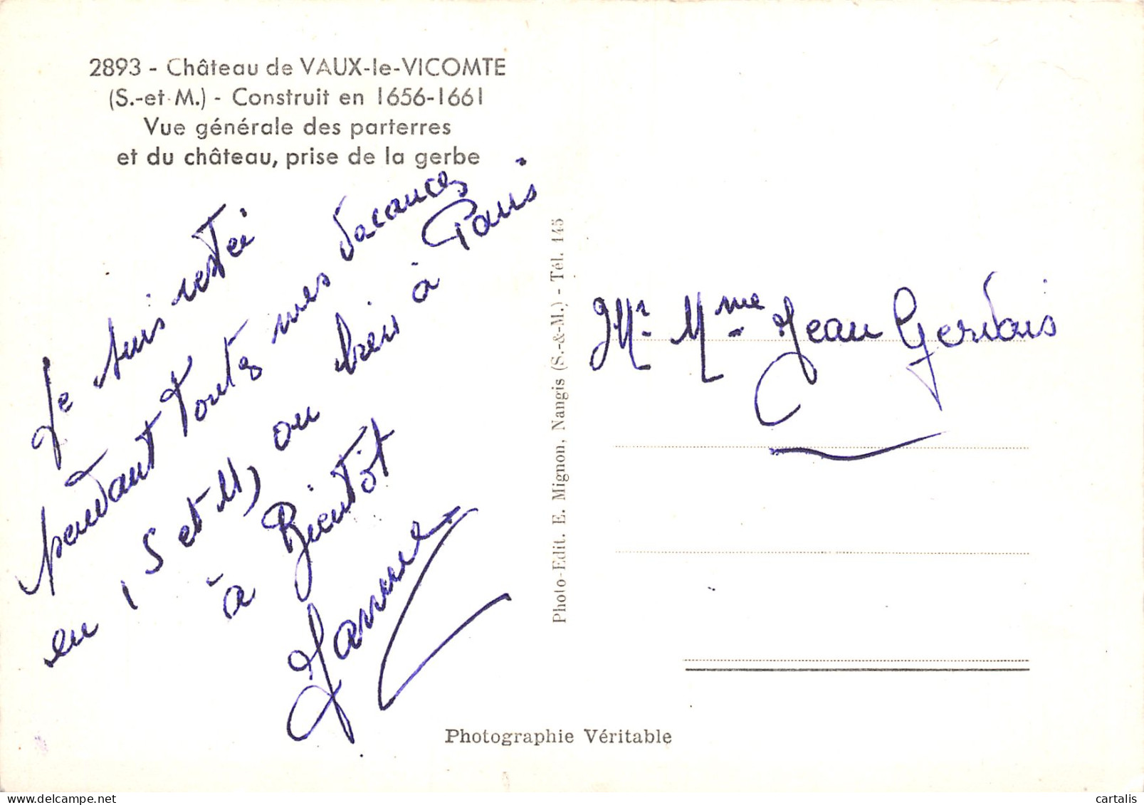 77-VAUX LE VICOMTE-N°3804-C/0259 - Vaux Le Vicomte