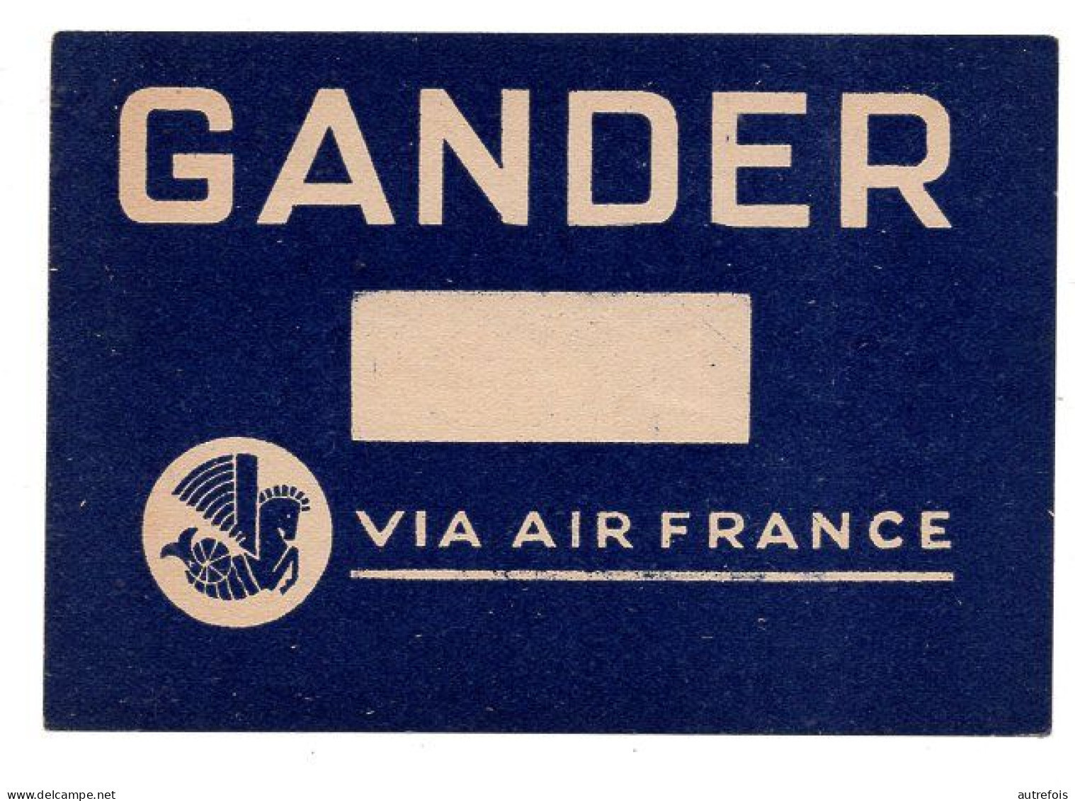 GANDER VIA  AIR FRANCE TICKET AIR FRANCE  NEUF - Monde
