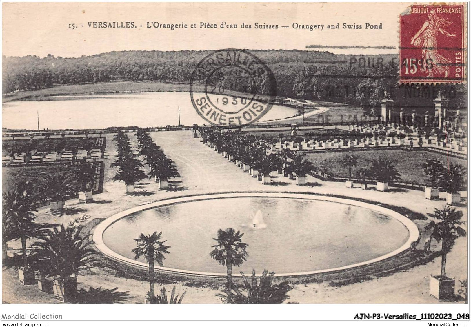 AJNP3-78-0243 - VERSAILLES - L'orangerie Et Pièce D'eau Des Suisses - Versailles