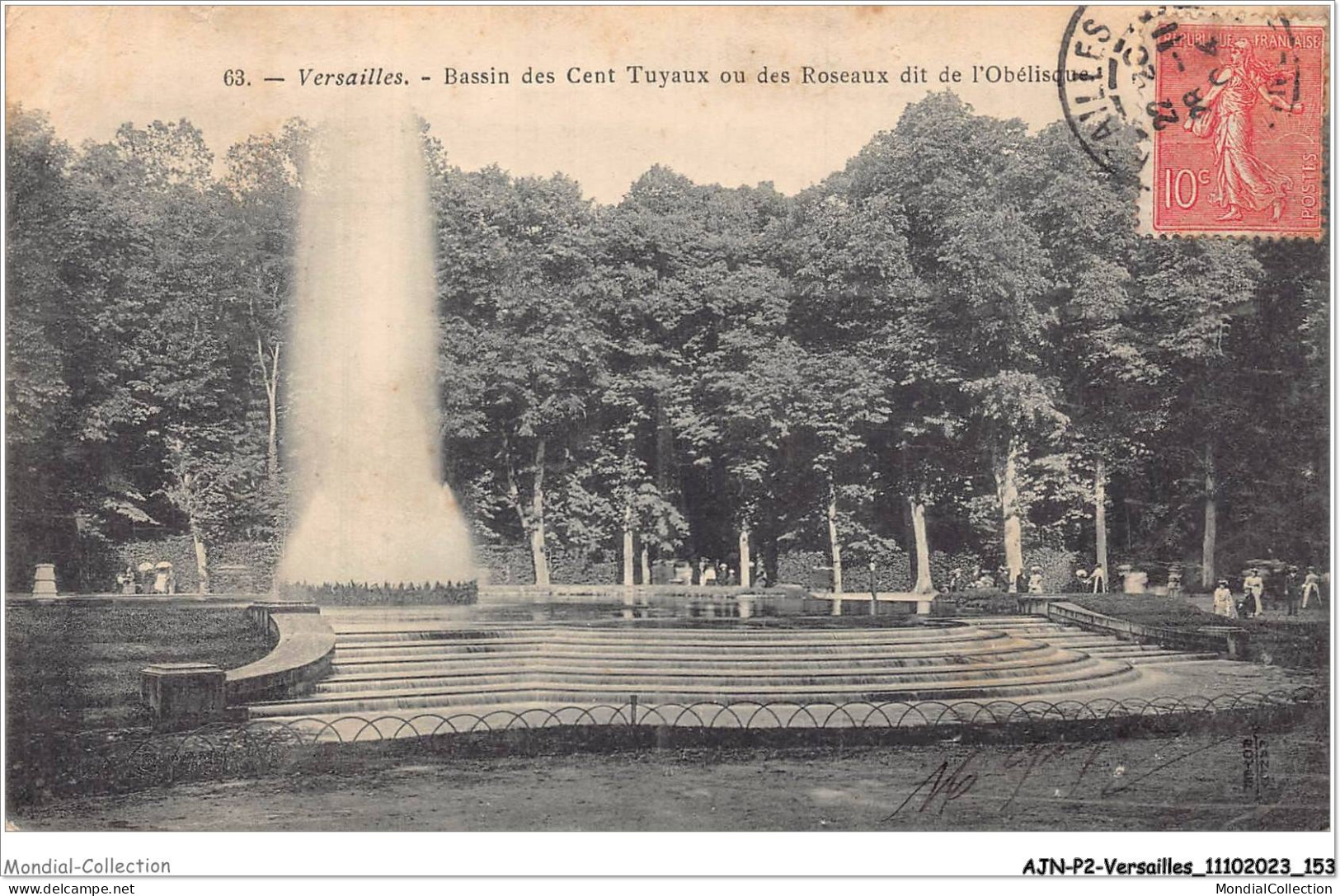 AJNP2-78-0188 - VERSAILLES - Bassin Des Cent Tuyaux Ou Des Roseaux Dit L'obélisque - Versailles