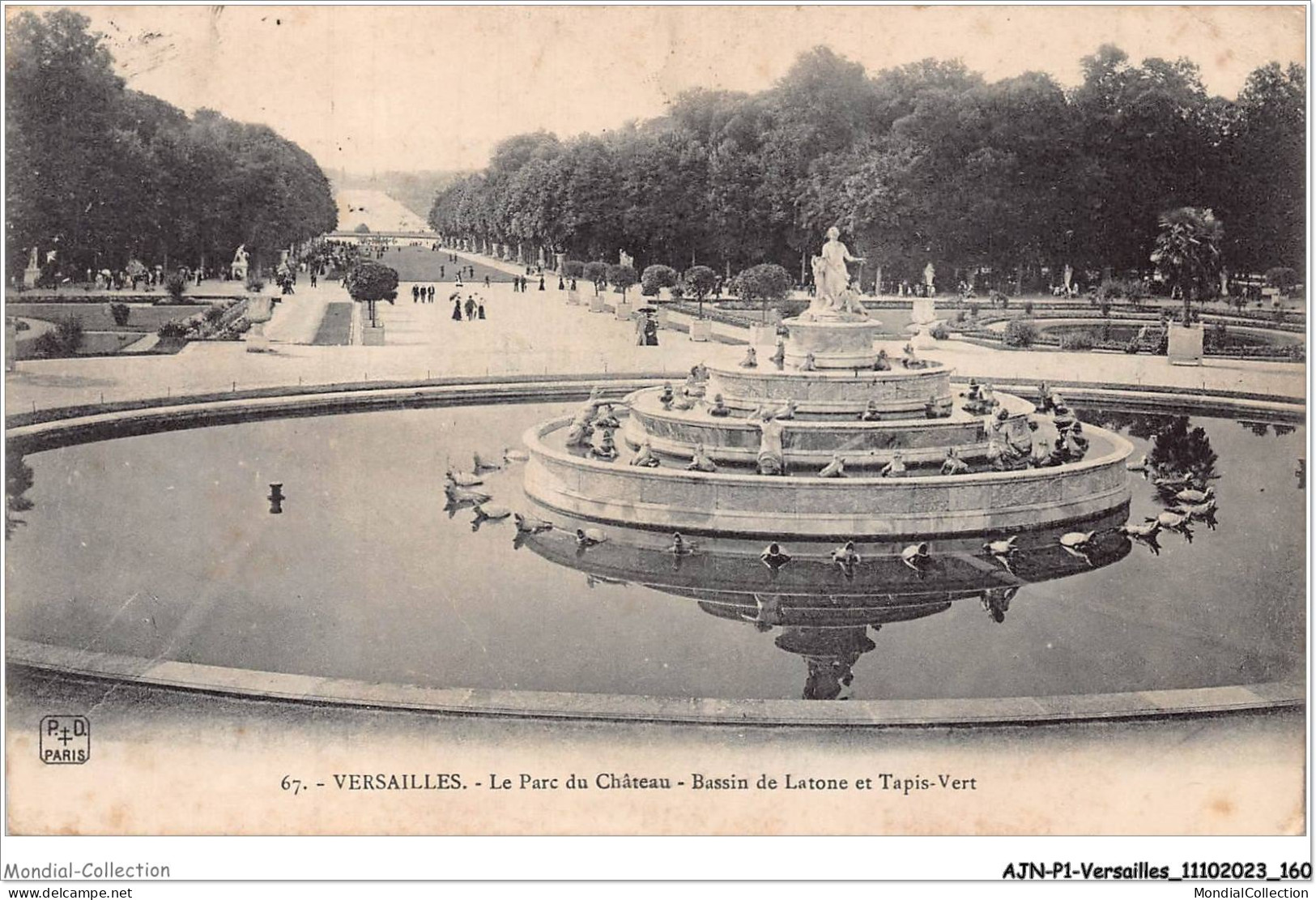 AJNP1-78-0081 - VERSAILLES - Le Parc Du Château - Bassin De Latone Et Tapis Vert - Versailles