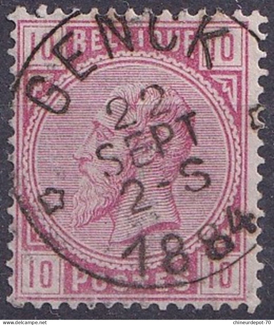 Leopold 1884 22 Sept 2-s Etoile Genck Genk - Sternenstempel