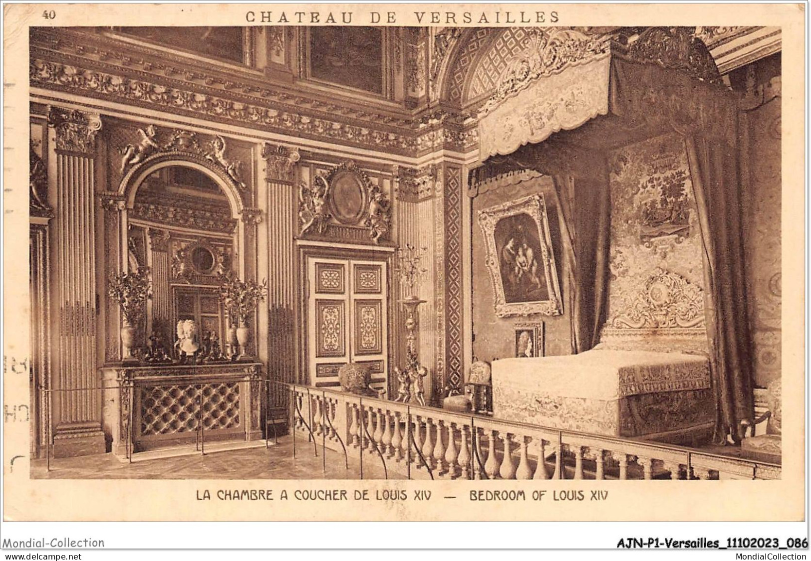 AJNP1-78-0044 - VERSAILLES - Château De Versailles - La Chambre à Coucher De Louis Xiv - Versailles (Château)