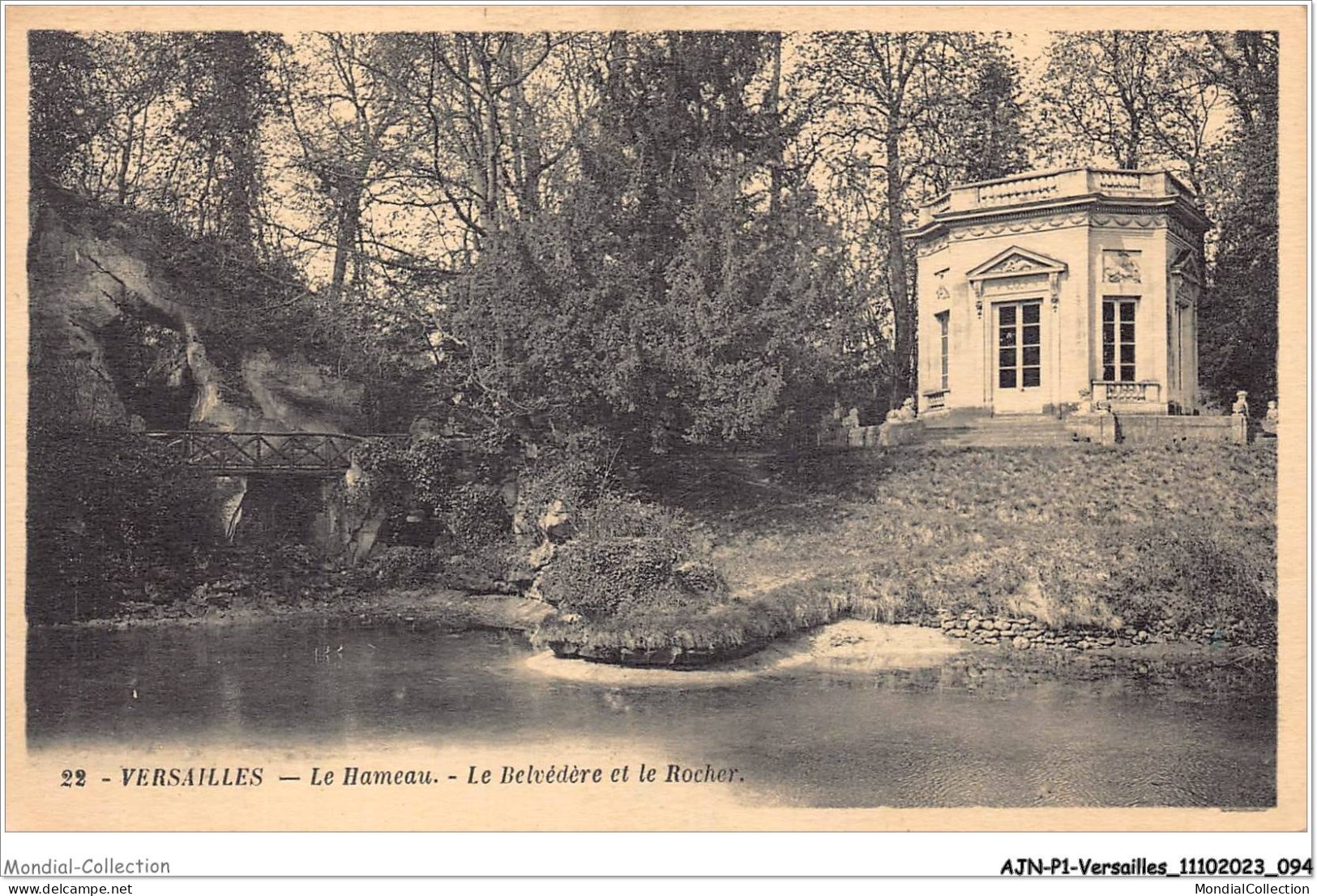 AJNP1-78-0048 - VERSAILLES - Le Hameau - Le Belvédère Et Le Rocher - Versailles