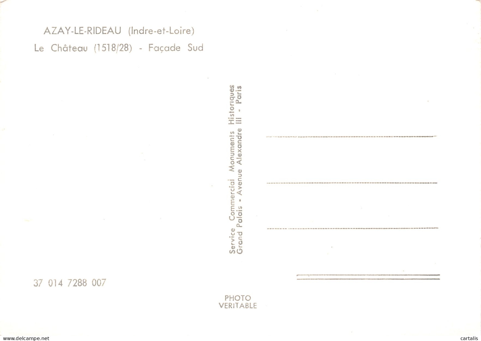 37-AZAY LE RIDEAU-N°3805-A/0327 - Azay-le-Rideau