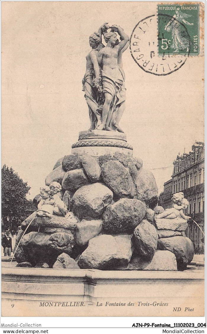 AJNP9-0994 - FONTAINE - Montpellier - La Fontaine Des Trois-grâces - Otros & Sin Clasificación