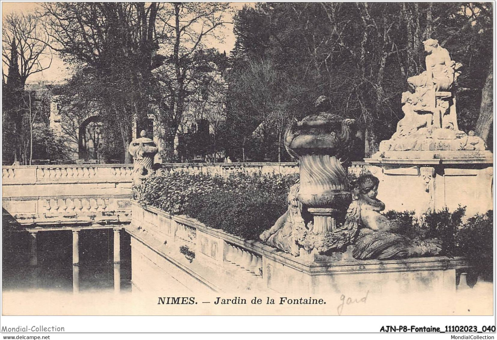 AJNP8-0874 - FONTAINE - Nimes - Jardin De La Fontaine - Otros & Sin Clasificación