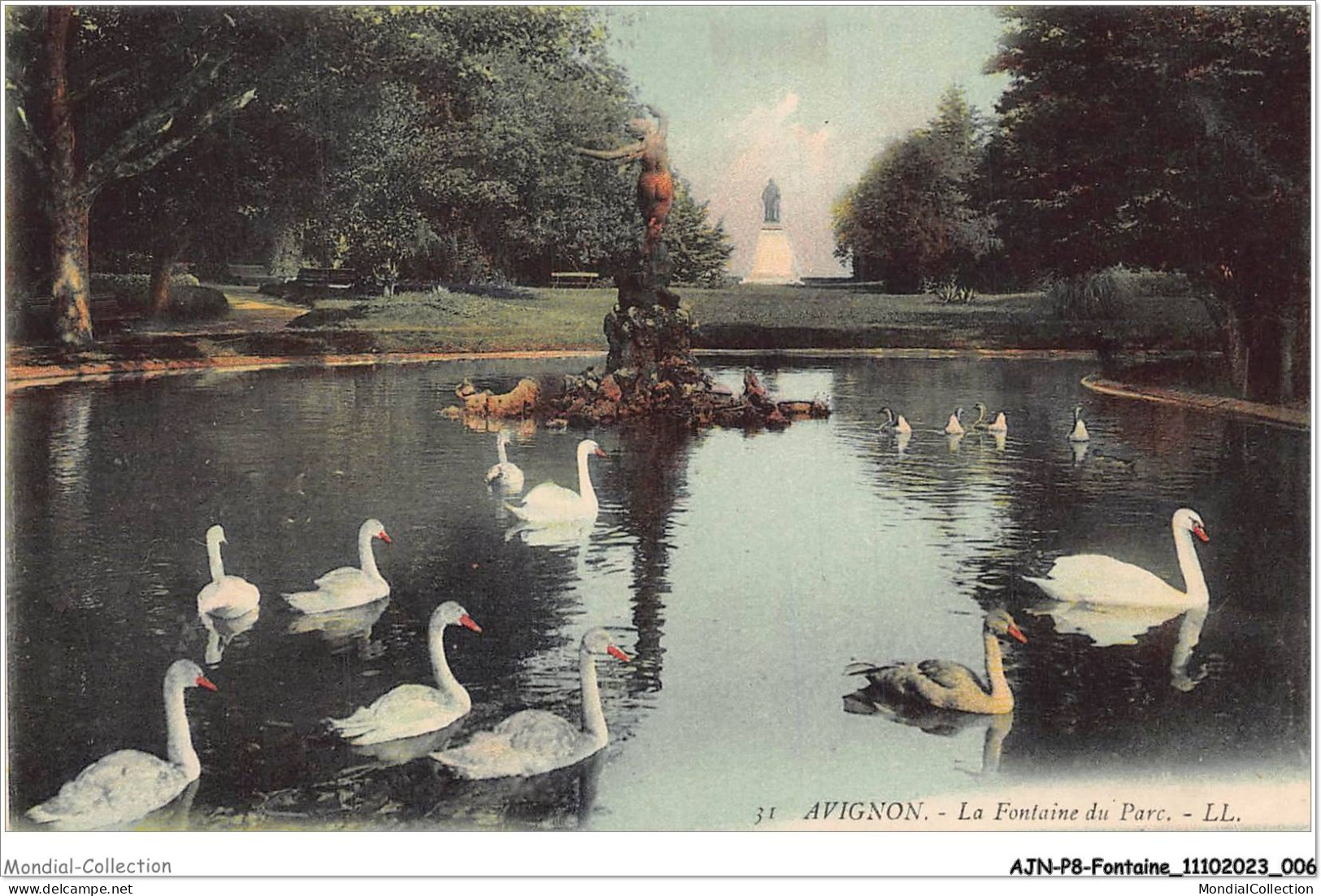 AJNP8-0857 - FONTAINE - Avignon - La Fontaine Du Parc - Otros & Sin Clasificación