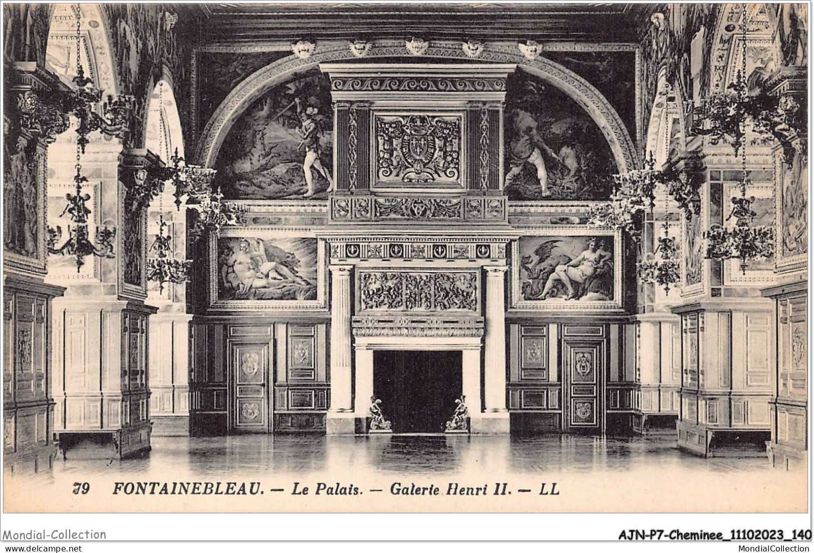 AJNP7-0775 - CHEMINEE - Fontainebleau - Le Palais - Galerie Henri Ii - Altri & Non Classificati
