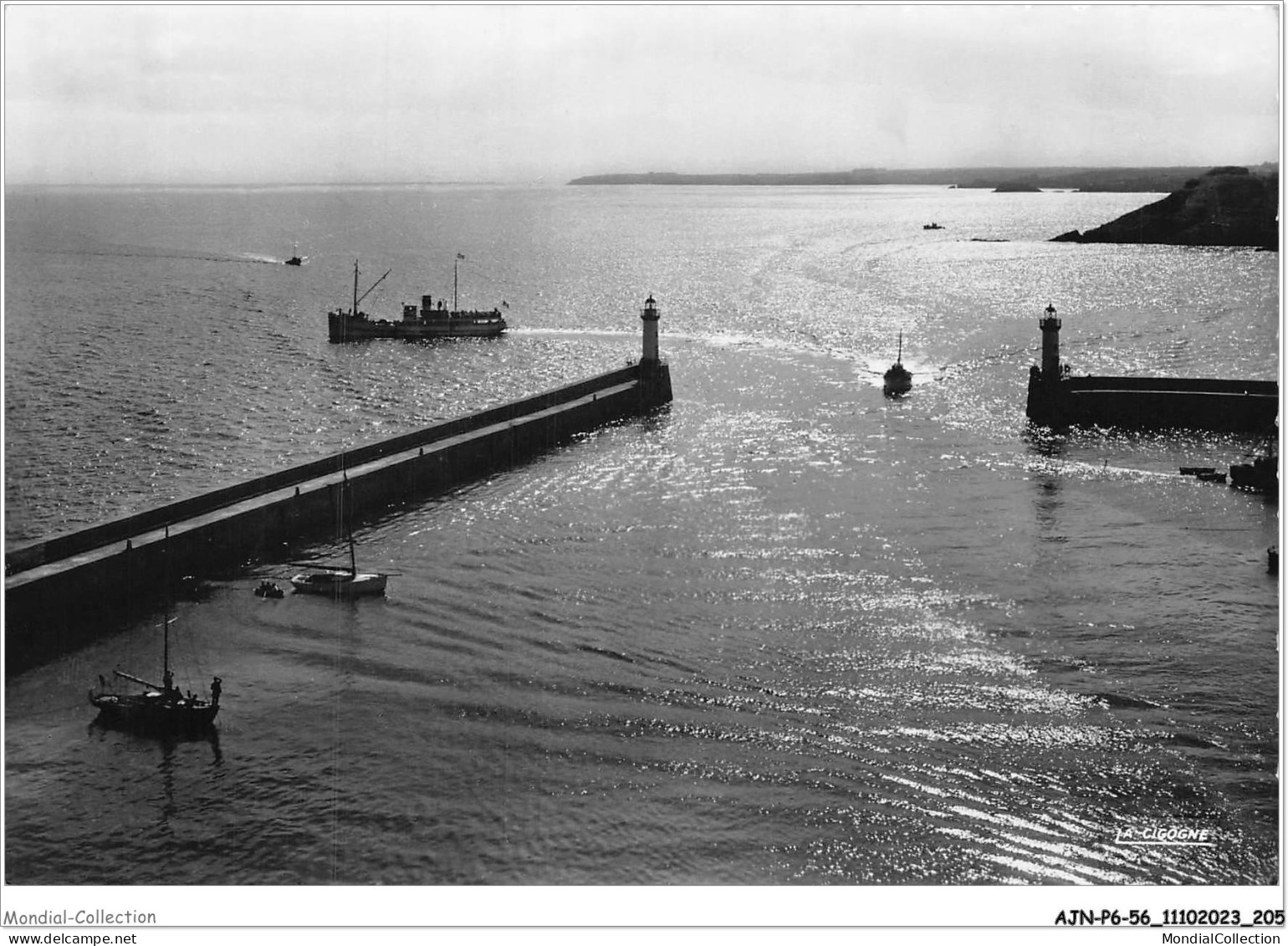 AJNP6-56-0694 - BELLE-ILE-EN-MER - Entrée Du Port De Palais Et La Pointe Kerdonis - Belle Ile En Mer