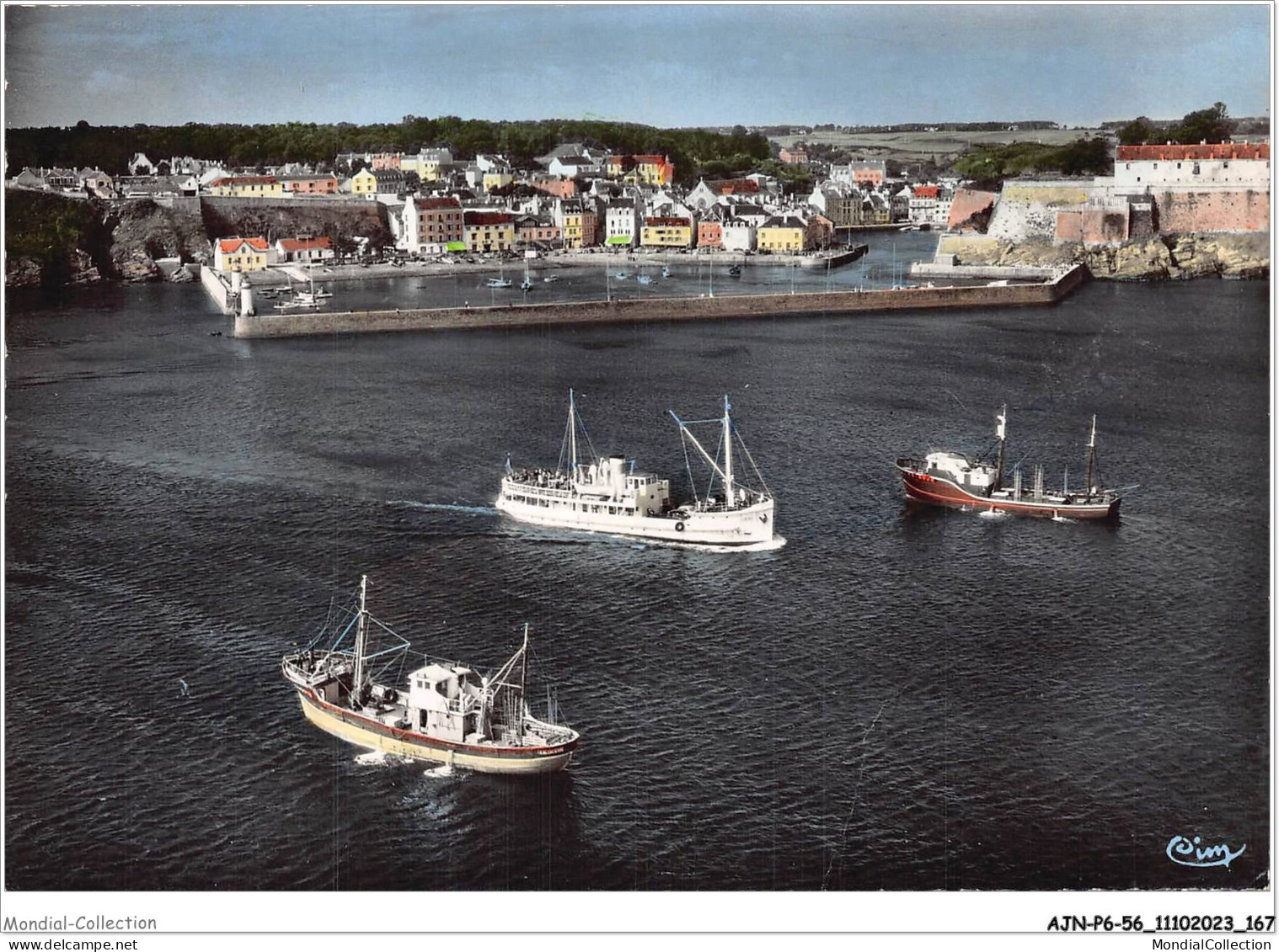 AJNP6-56-0675 - BELLE-ILE-EN-MER - Le Palais - Vue Aérienne Du Port - Belle Ile En Mer