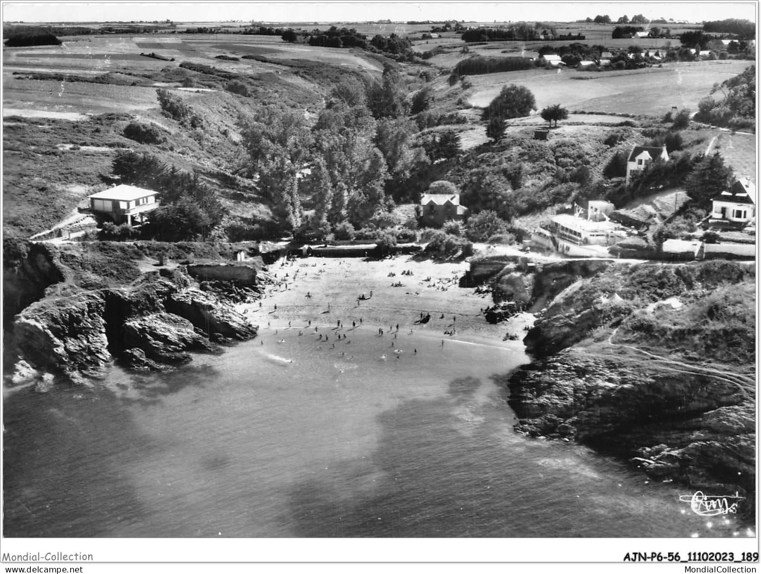 AJNP6-56-0686 - BELLE-ILE-EN-MER - Le Palais - Port Et Plage Ramonette - Vue Aérienne - Belle Ile En Mer