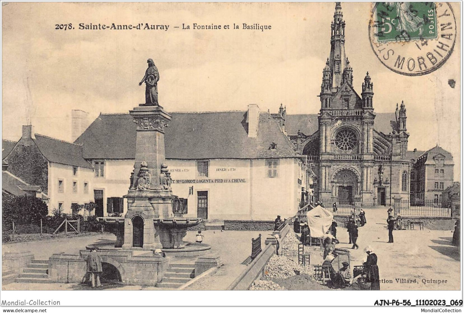 AJNP6-56-0626 - SAINTE-ANNE-D'AURAY - La Fontaine Et La Basilique - Sainte Anne D'Auray