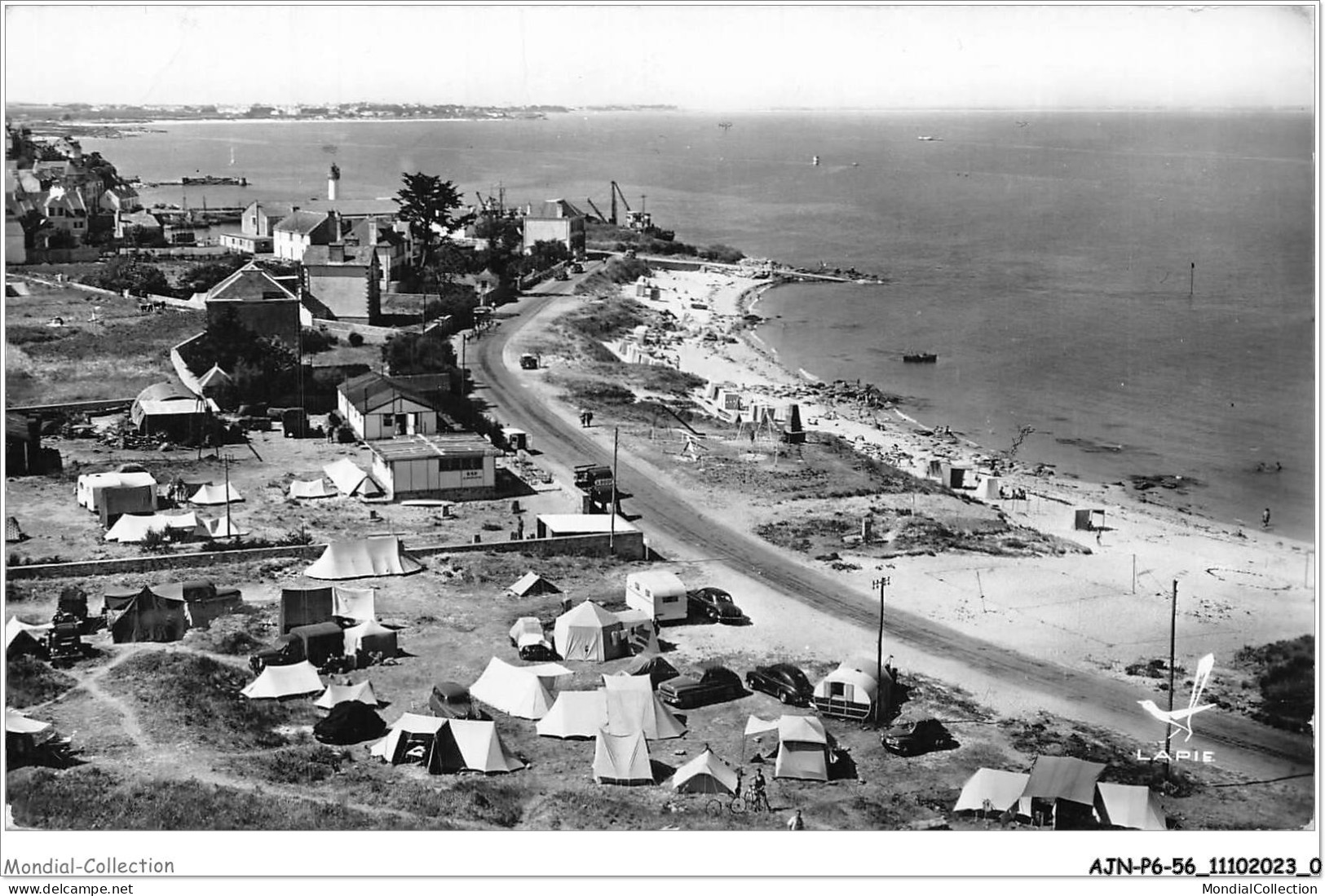 AJNP6-56-0592 - EN AVION AU DESSUS DE QUIBERON - Terrain Des Campeurs Et Plage Des émigrés - Quiberon