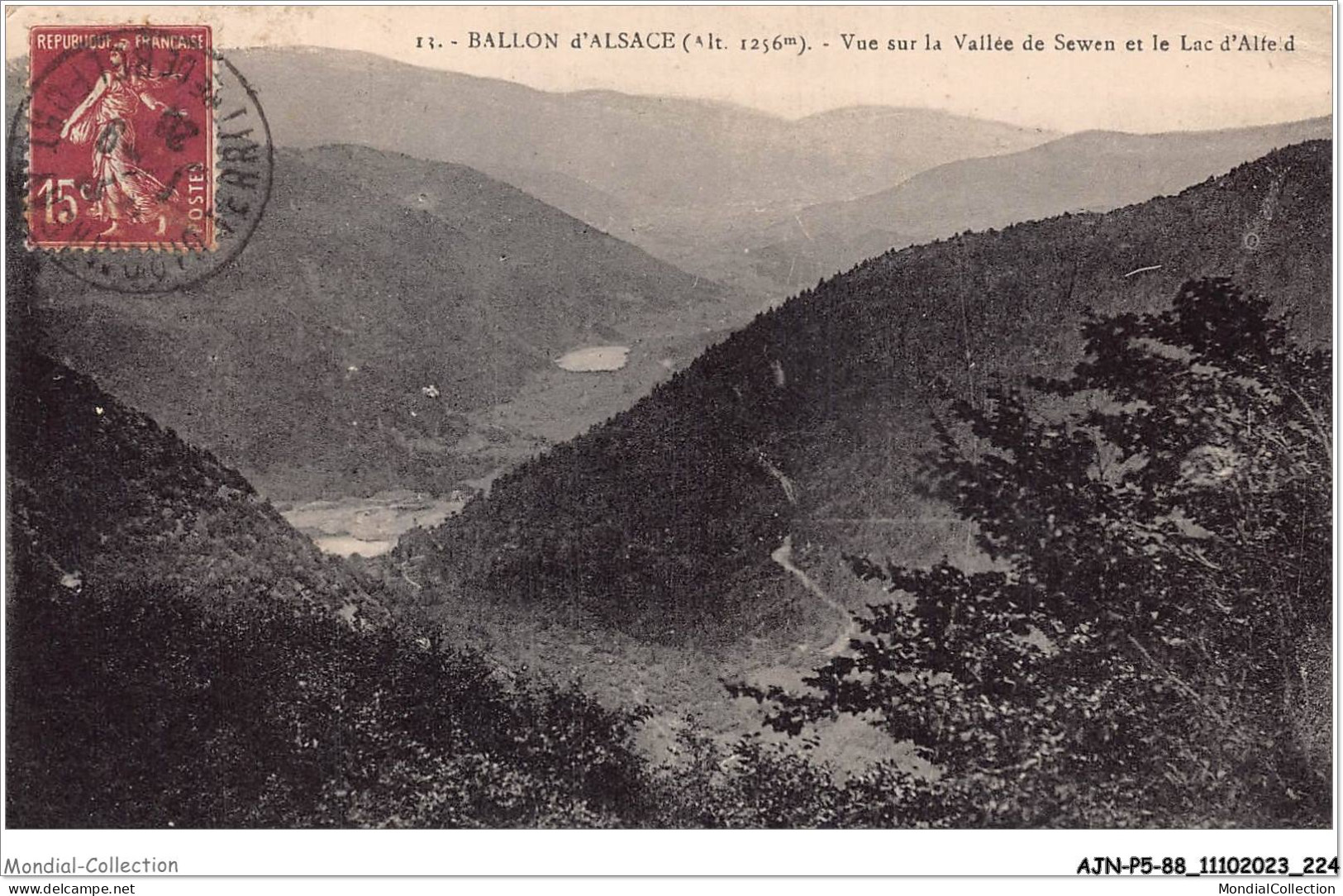 AJNP5-88-0556 - BALLON D'ALSACE - Vue Sur La Vallée De Sewen Et Le Lac D'alfeld - Otros & Sin Clasificación