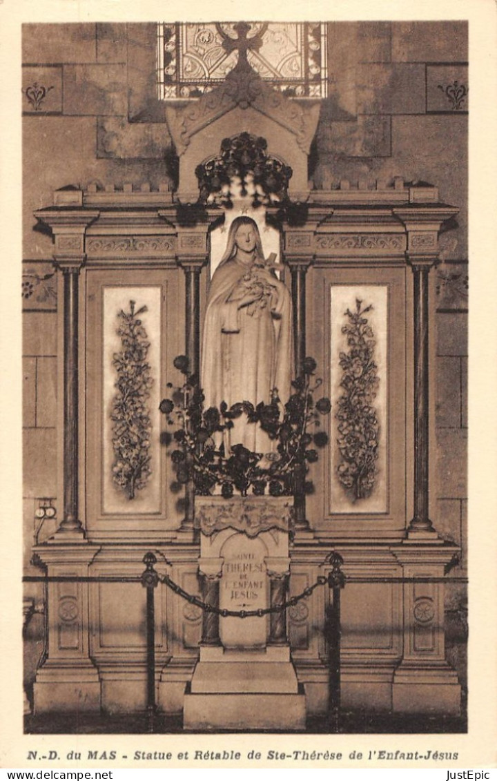 [42] NOTRE DAME DU MAS - Statue Et Rétable De Sainte-Thérèse De L'Enfant-Jésus -  Cpsm ± 1940 - Firminy