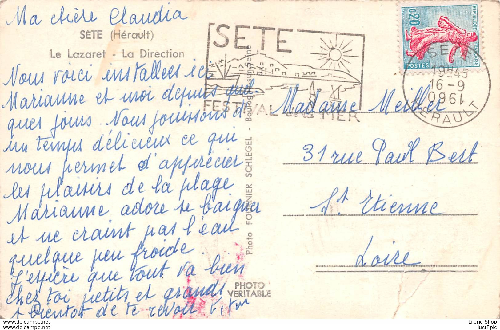 [34]  SÈTE - Le Lazaret. Cpsm 1960 ( ͡◕ ︵ ͡◕) ♠ - Sete (Cette)