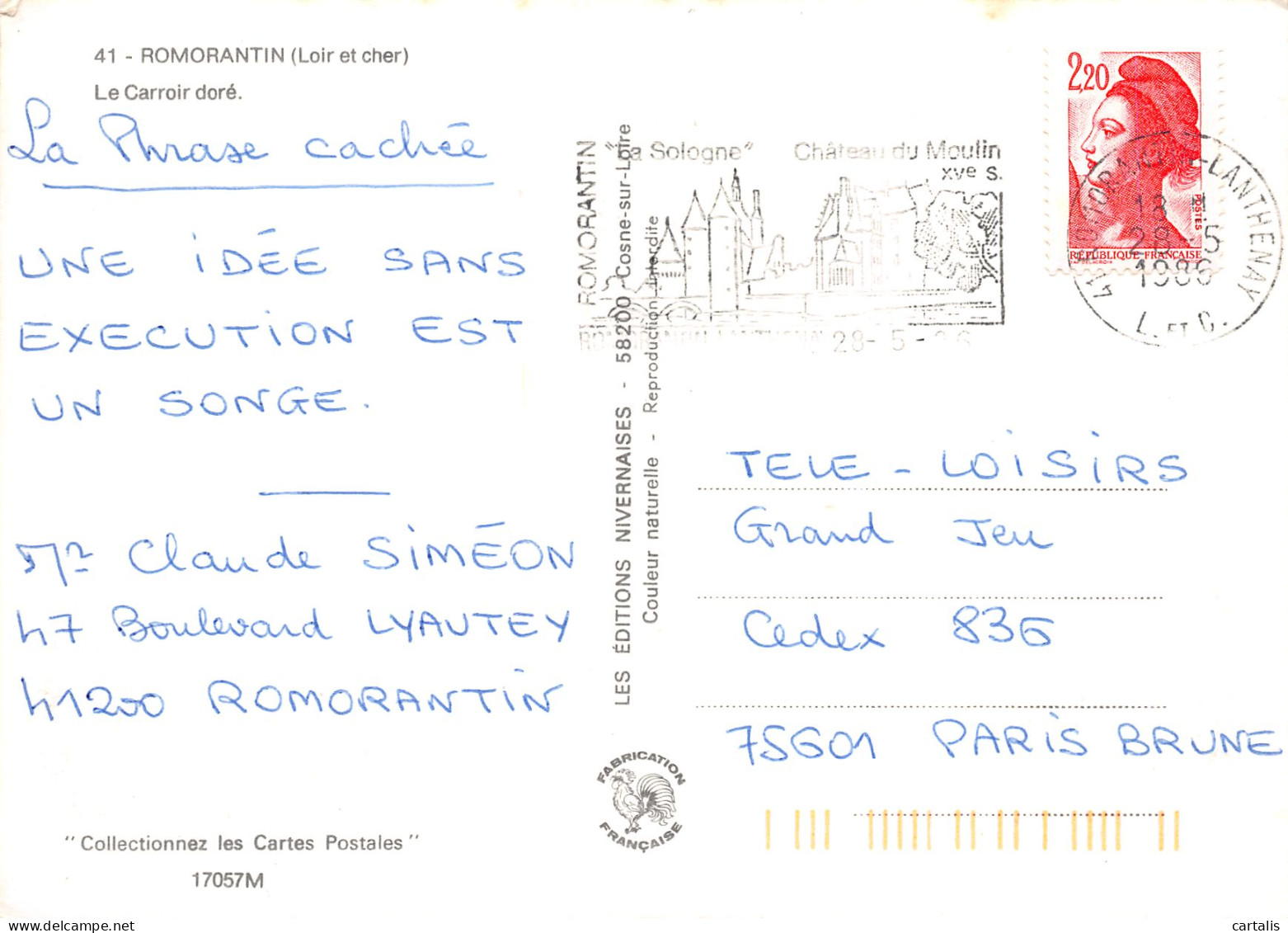 41-ROMORANTIN-N°3805-D/0137 - Romorantin