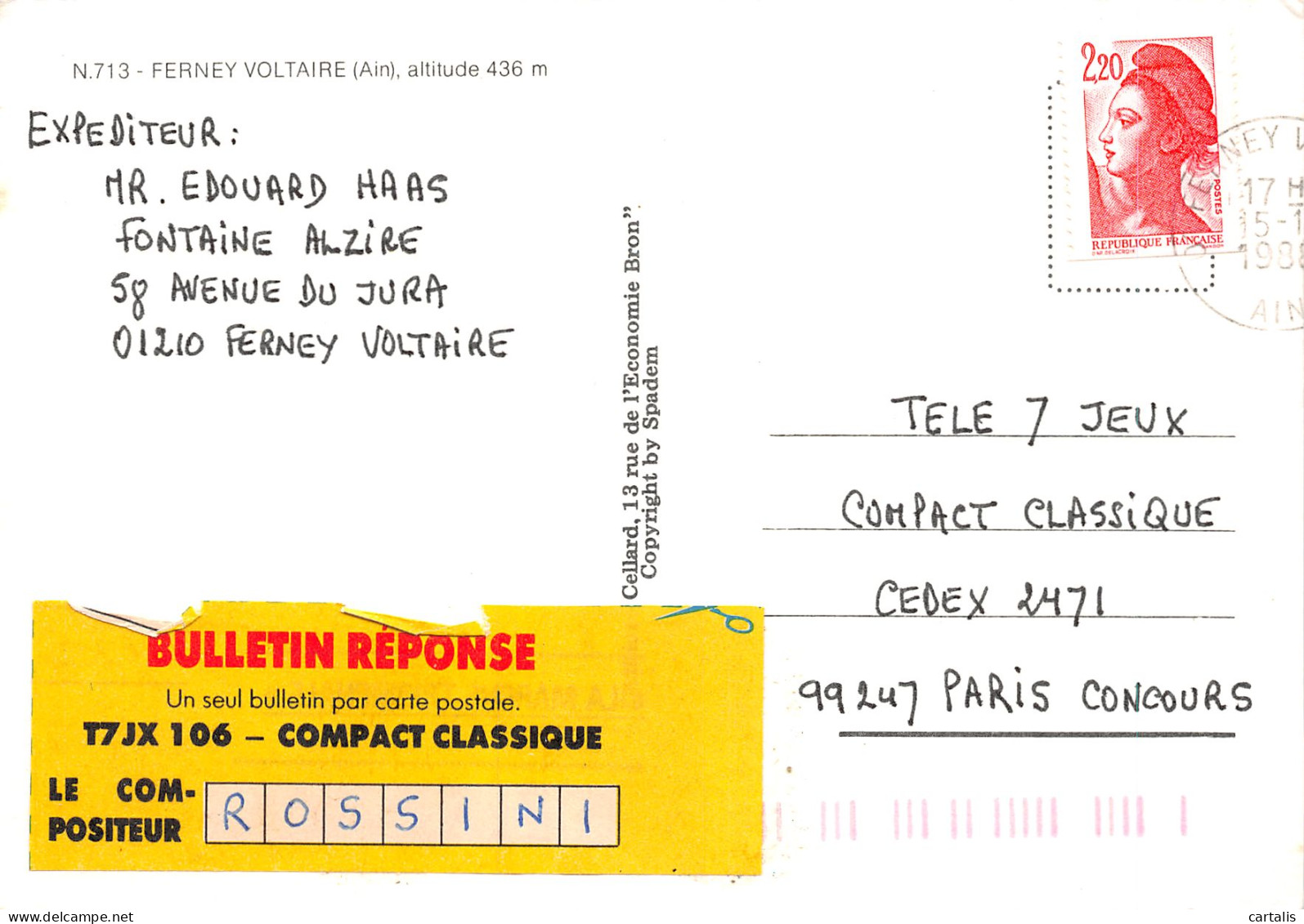01-FERNEY VOLTAIRE-N°3805-D/0101 - Ferney-Voltaire