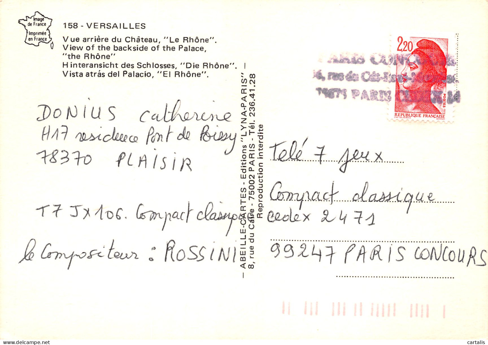 78-VERSAILLES-N°3805-D/0063 - Versailles