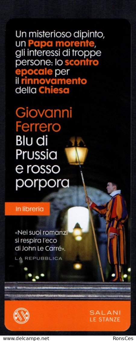 LITERATURE / MUSIC / BOOKS ITALIA SEGNALIBRO / BOOKMARK LONGANESI - PATTERSON: JOHN LENNON - FERRERO: BLU DI PRUSSIA - I - Lesezeichen