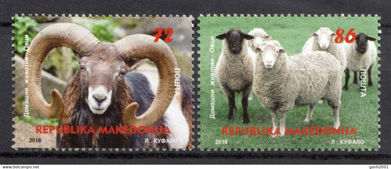 Macedonia 2018 / Fauna Animals Mammals MNH Mamíferos Säugetiere / Cu21432  40-30 - Otros & Sin Clasificación