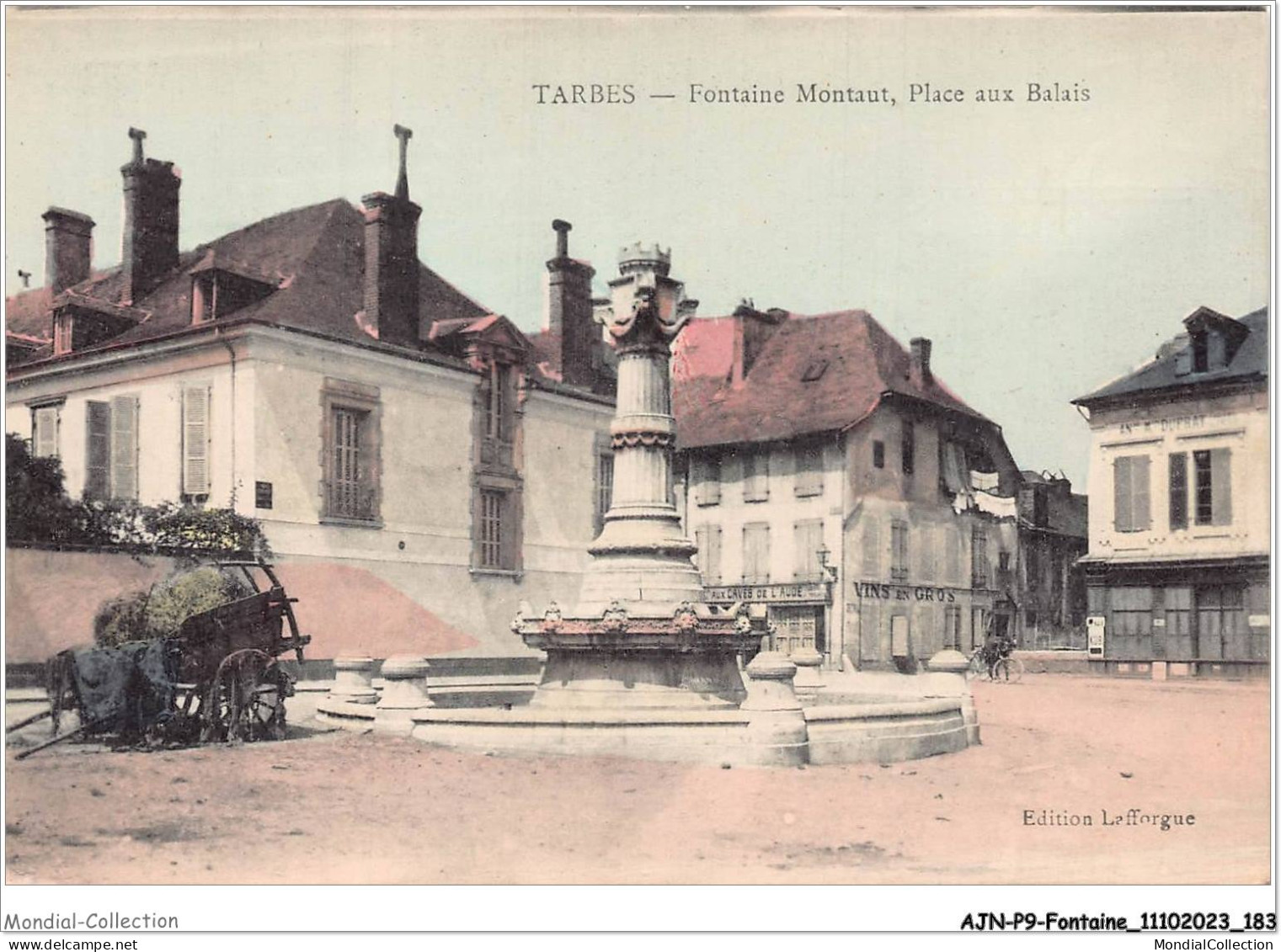 AJNP9-1083 - FONTAINE - Tarbes - Fontaine Montaut - Place Aux Balais - Autres & Non Classés