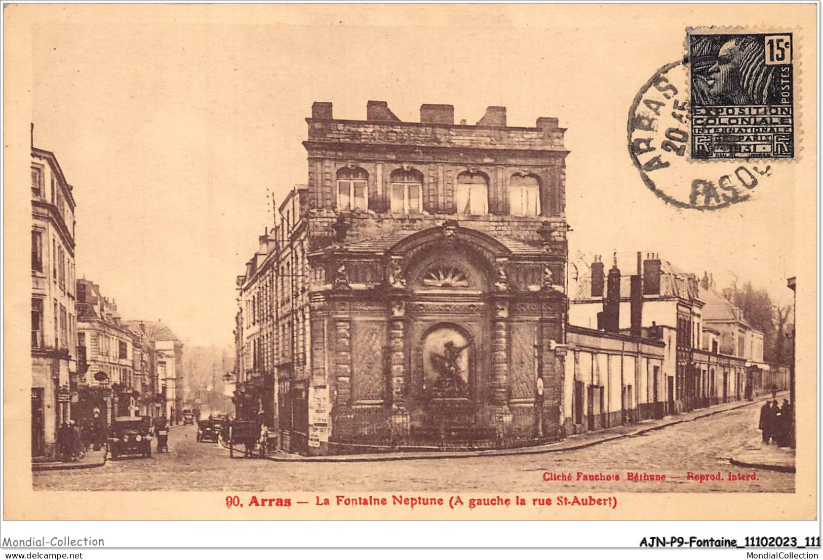 AJNP9-1047 - FONTAINE - Arras - La Fontaine Neptune - Other & Unclassified