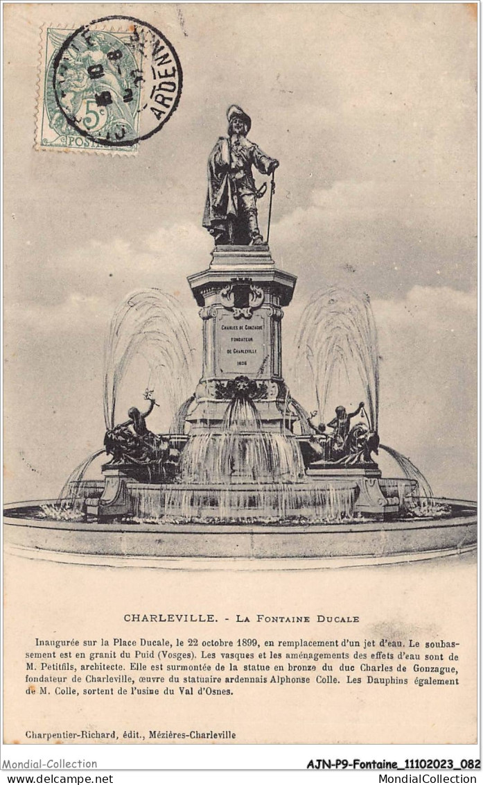 AJNP9-1033 - FONTAINE - Charleville - La Fontaine Ducale - Otros & Sin Clasificación